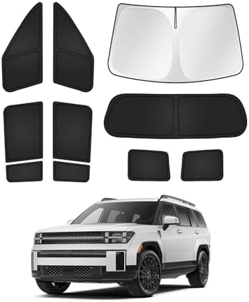 Canvcle Sunshades for Hyundai Santa Fe 2024 2025 2026 Accessories Windshield by Canvcle