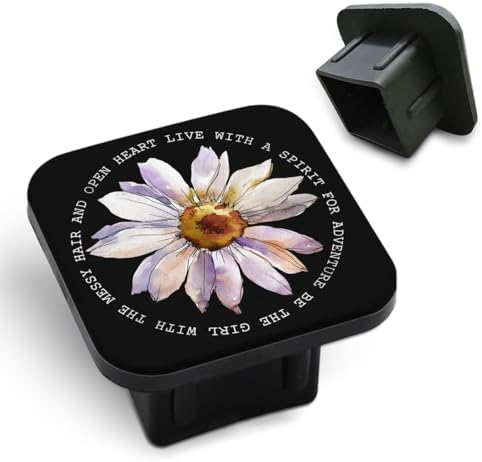 Daisy Travel Towing Hitch Plug Covers White Daisy Flower Floral Chamomile Pure by Unknown