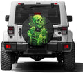 Delerain Green Skeleton Spare Tire Cover by Delerain