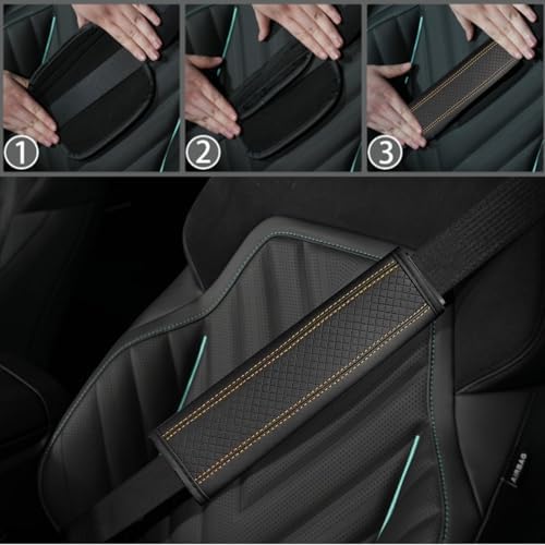 NBTEPEM 10 PCS Leather Car Seat Covers Front Seats Set, 14.5”-15'' Sporty - Image 7