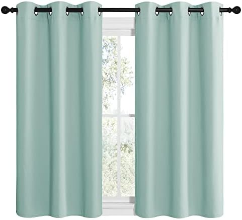 NICETOWN Aqua Blue Room Darkening Curtains - Image 2