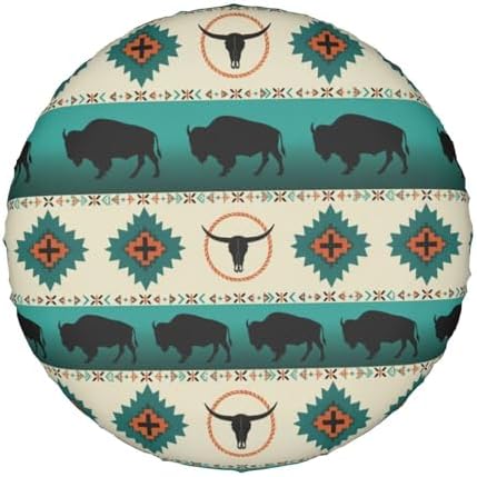Native American Bison Spare Tire Cover Wheel Protector Universal Fit - Image 7