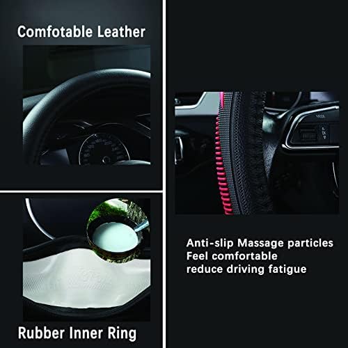 Yangday Leather Steering Wheel Cover - Image 3