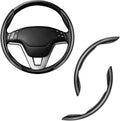 Amiss 2pcs Carbon Fiber Anti-Skid Steering Wheel Cover, Waterproof & Segmented by Amiss