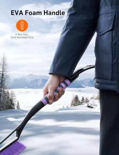 AstroAI 27" 2-in-1 Detachable Snow Brush & Ice Scrapers - Image 6