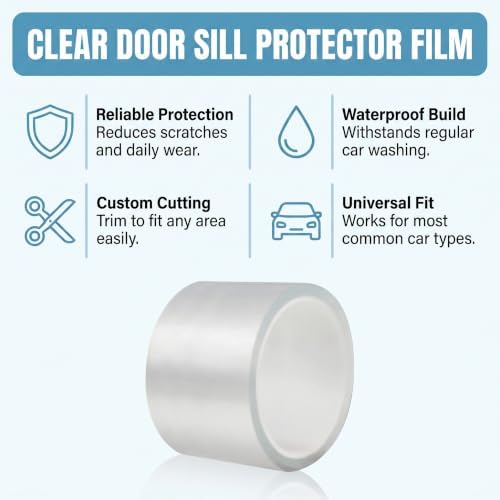 Car Door Edge Guards Door Sill Protector, 2.7-inch x 33-foot Scratch Protectors - Image 5