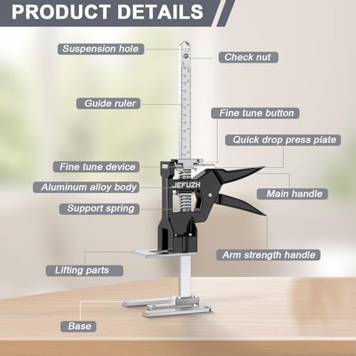 Labor Saving Arm Jack 2 Pack, 440 LBS Load Capacity Multi-Purpose Height - Image 2