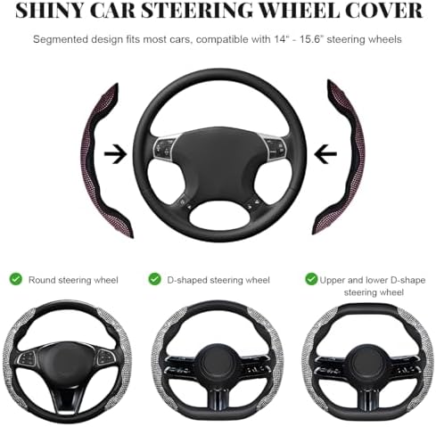 2 PCS Steering Wheel Cover, Segmented Car Wheel Covers - Image 2