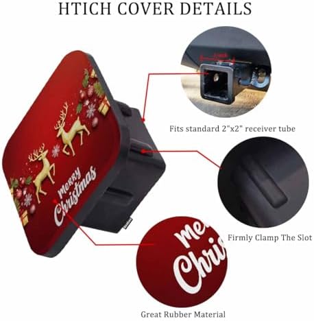 Merry Christmas Safe Hitch Cover - Image 3