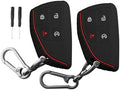 QBUC 2 Pcs for Chevy Key Fob Cover, 4 Buttons Silicone by QBUC