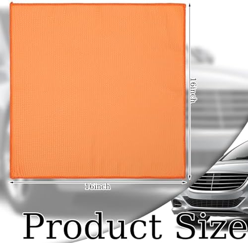 SmoothNovelty 12 Pcs Microfiber Waffle Weave Cleaning Cloths - Image 2