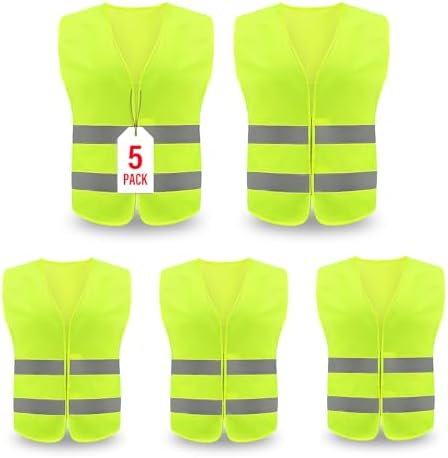 Safety Vest, Reflective High Visibility Construction Vest by KLMN-Safety