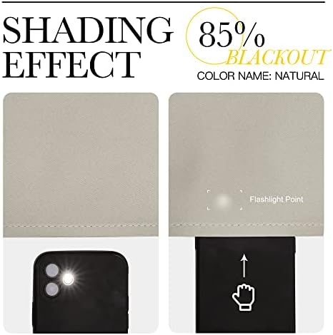 NICETOWN Natural Room Darkening Curtains 108" Long - Image 5
