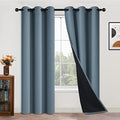 Yakamok Full Blackout Curtains 84 Inches Long, 2 Thick Layers Grommet Top by Yakamok