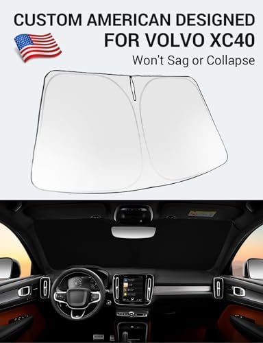 Proadsy Custom Fit 2019-2026 Volvo XC40 Windshield Sun Shade, Blocks Heat - Image 2