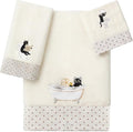 Peryiter 3 Pack Black Cat Decorative Bath Towel Set by Peryiter