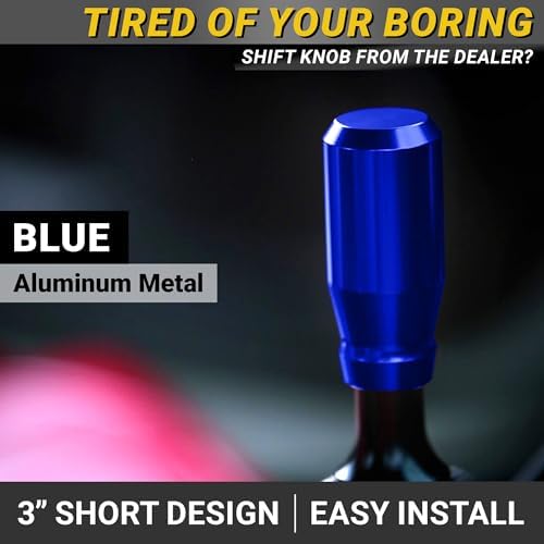 JDM Style Shift Knob for Gear Stick Shifter, 5 6 Speed Manual, Royal Blue - Image 2