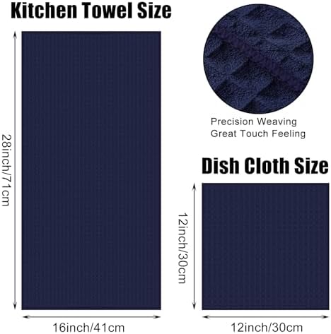 Homaxy Microfiber Kitchen Towels and Dishcloths Sets, 12 Pack - Image 4