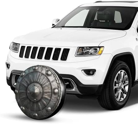 Metal Shield Viking Spare Tire Cover Wheel Protectors Weatherproof Sun - Image 3