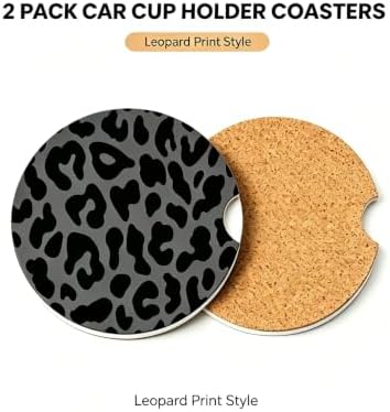 2PCS Absorbent Ceramic Car Coasters - Image 2