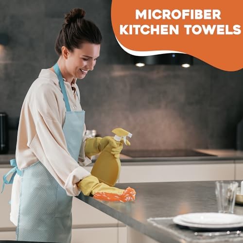 Flourish Wildflowers Microfiber Kitchen Towels | Waffle Fabric Tea Towel| Super - Image 5