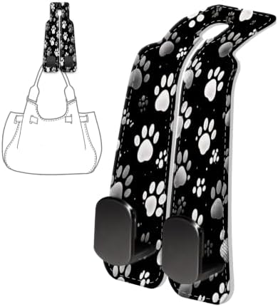 PU Leather Car Seat Hook, Storage Headrest Hanger, Cute Car Backseat Organizer - Image 6