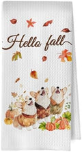 Fall Corgi Kitchen Towels by Unknown