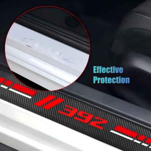 4-Pack Car Door Sill Guards Anti-Scratch Threshold Stickers - Image 3
