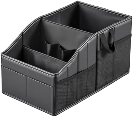 WHHMK Sturdy Leather Car Storage Support Up to 33 LB of Weight by WHHMK