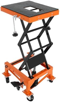 350lbs Heavy Duty Hydraulic Motorcycle Scissor Jack Lift by BLACKHORSE-RACING