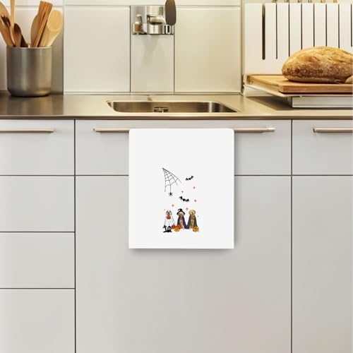 Halloween Golden Retriever Kitchen Towels - Image 3