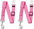 Dog Seat Belt 2Pcs, Retractable Pet Car Harness, Adjustable Dog Seat Belts by Ortarco
