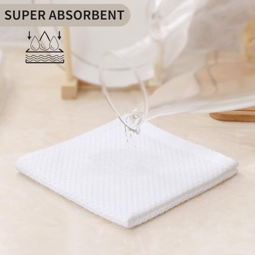 Kitinjoy 100% Cotton Waffle 6-Pack Kitchen Towels - Image 3