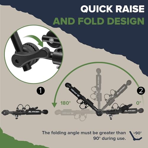 ARKSEN 2 Pack Universal Folding Kayak Roof Rack - Image 4