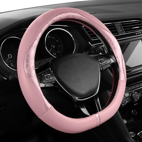 PIC AUTO Steering Wheel Cover, Universal Fit 14.5"–15.5" D-Shape Steering Cover - Image 2