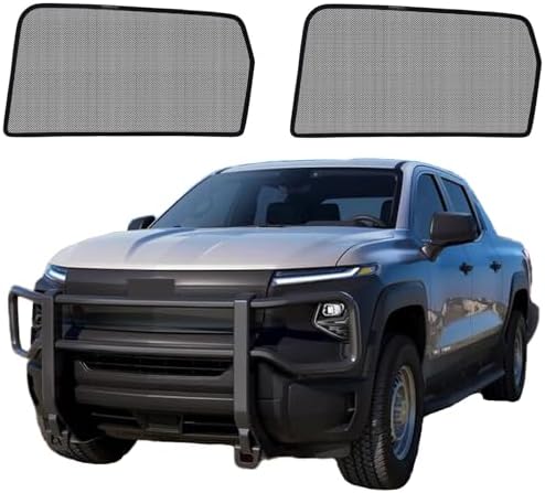 Silverado EV（2024-2026） Mesh Car Window Shades by QZZYXYL