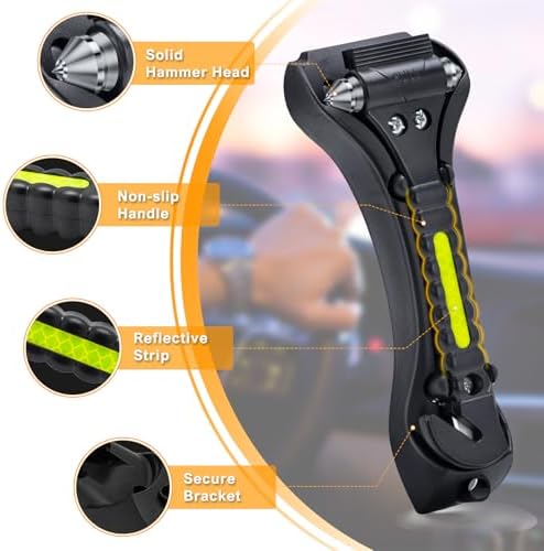 THINKWORK 2PC 2-in-1 Car Window Breaker - Image 5