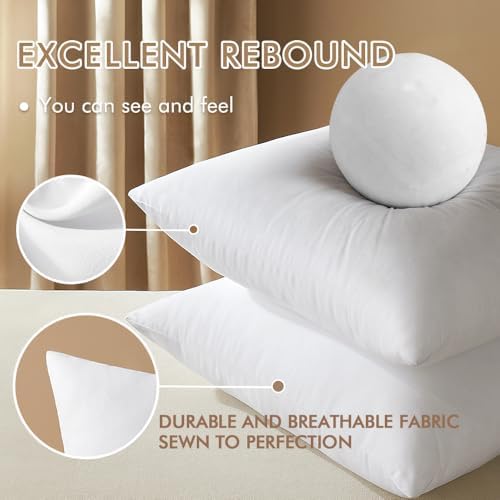 MIULEE 12x20 Pillow Inserts Set of 2, Throw Pillows - Image 3