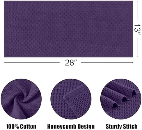 Kitinjoy 100% Cotton Waffle 4-Pack Kitchen Towels - Image 5