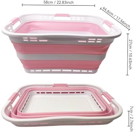 SAMMART 42L Collapsible Plastic Storage Basket - Image 4