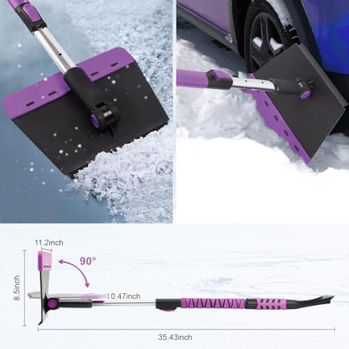 COMOWARE Snow Brush, Extendable Ice Scrapers - Image 6