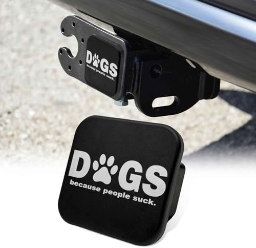 Dogs Because People Suck Tow Hitch Covers Heavy Duty Rubber Trailer Hitch Cover by Unknown