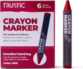 Universal Crayon Wax Marker for Industrial and Craft Detailed Marking on Lumber by Trustic