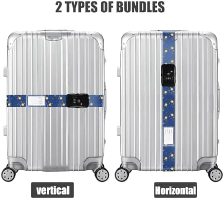 Veki Travel Luggage Straps for Suitcases, TSA Approved - Image 2
