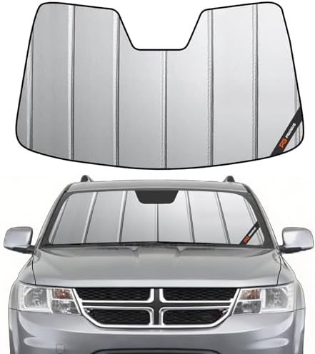 Pigenius Windshield Sun Shade for Dodge Journey 2009-2020 Custom Front Window by Pigenius