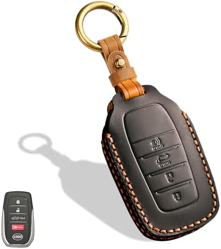 Leather Key Fob Cover, Compatible by Aoocar