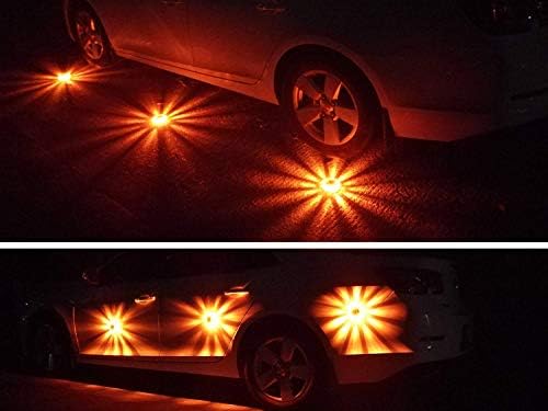 Tobfit 3 Pack LED Road Flares Emergency Lights Roadside Safety Beacon Disc - Image 7