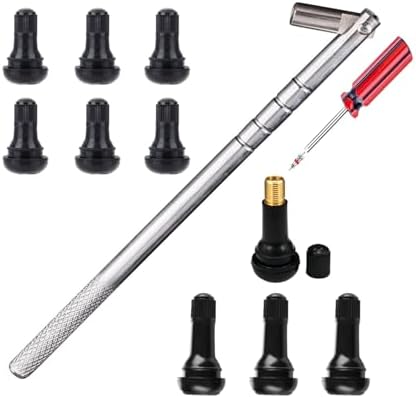 Dr.Roc Tire Valve Stem Puller Tools Set –1 x Valve Stem Installer, 10 x Brass by Dr.Roc