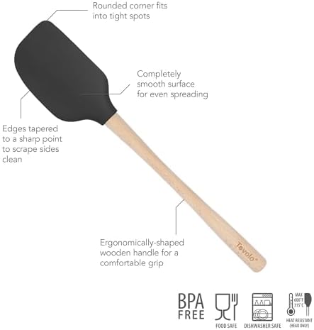 Tovolo Silicone Spatula Wooden Handle - Image 5