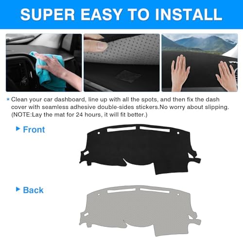 Autorder Dashboard Cover Mat for Nissan Maxima 2009-2015 Accessories Dash Cover - Image 5